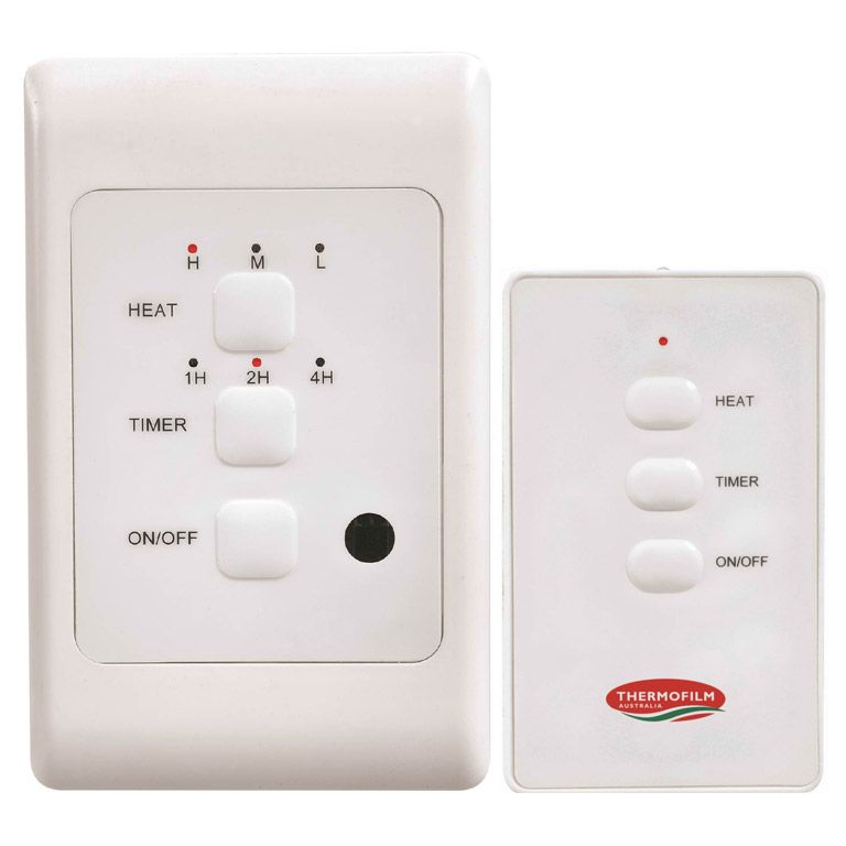 Heatstrip Remote control met timer en dimmer