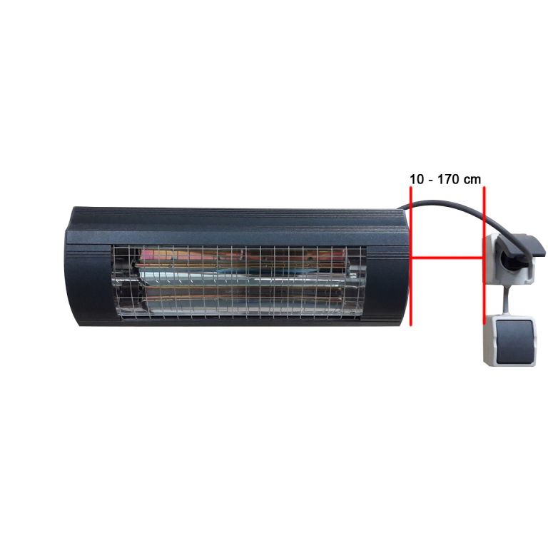 Installatie elektrische infrarood heater