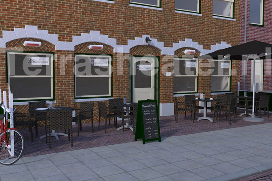 Terrasverwarming Horeca terras solamagic voorbeeld