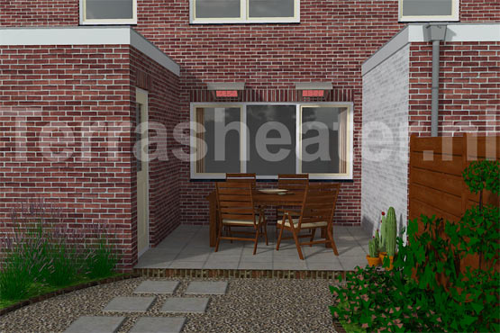 Ideaal uw terras verwarmen