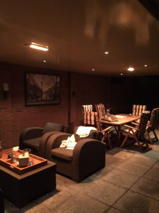 Brandende elektrische heater.